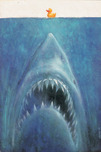 Sebastian Kruger Art Portrait Art Shark with Rubber Duck - 2014 Kruger Show Poster- Signed 
